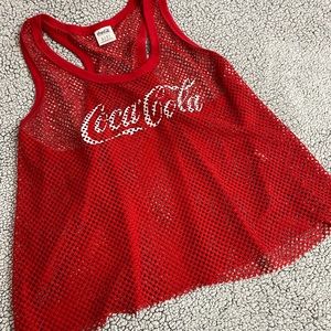Mesh Coca Cola blouse